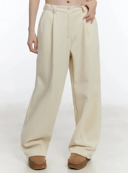 Cozy Wide-Leg Corduroy Pants ID526
