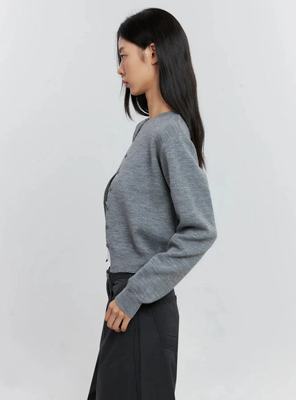 Classic Button-up Cardigan IS515