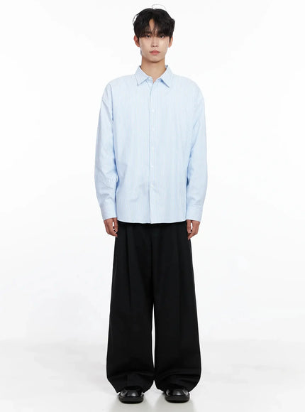 Men's Classic Striped Oxford Shirt IO516