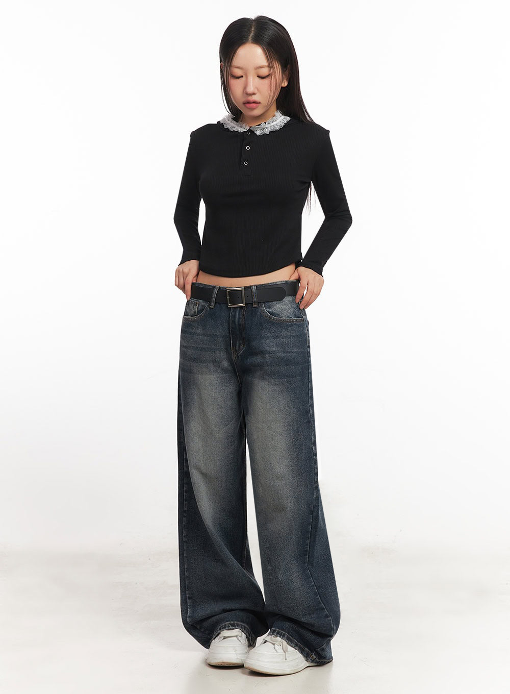 lace-trim-crop-hoodie-ia524