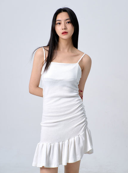 Thin Strap Frill Mini Dress BJ331