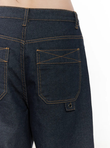 Heaven Wide-Leg Dark Washed Jeans CN513