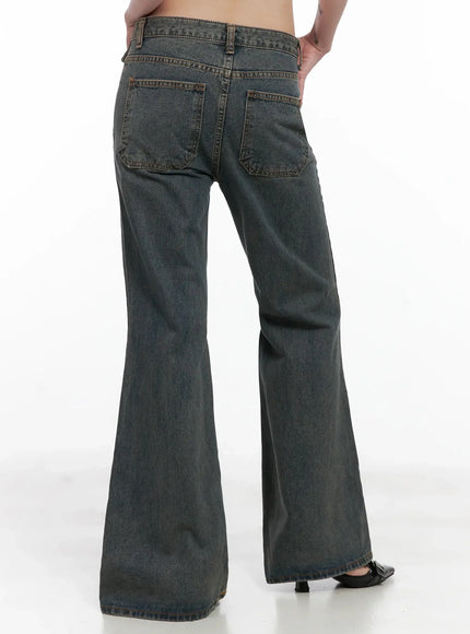 Rayne Washed Flared Jeans IS508
