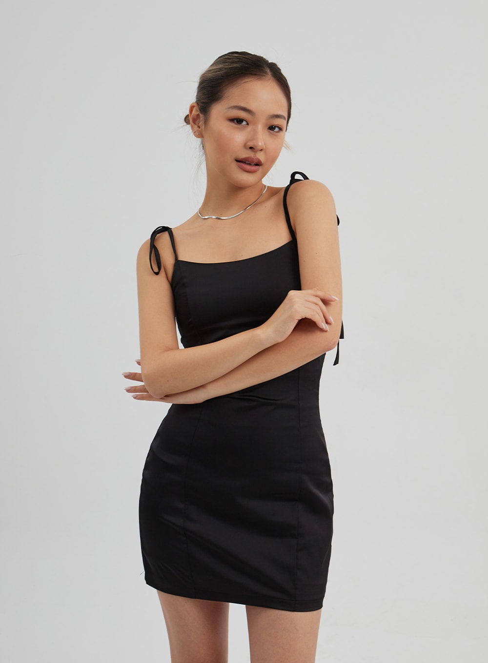 Satin Mini Dress CF313