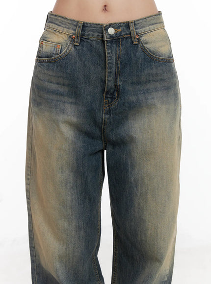 Wide Washed Jeans CS06
