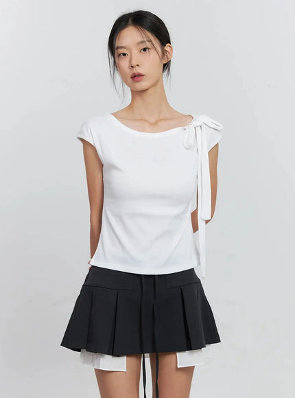 cap-sleeve-bow-tie-top-is516