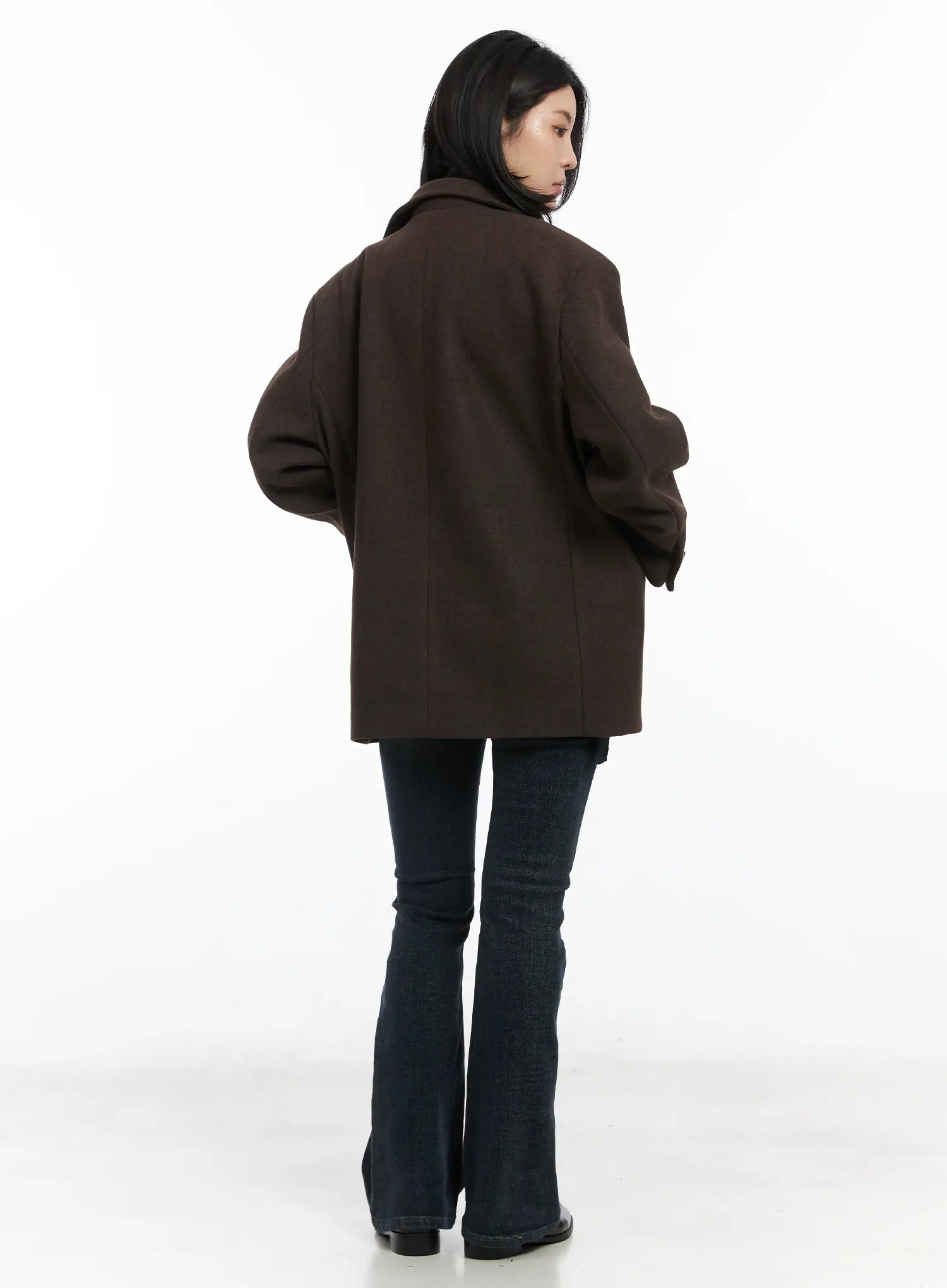 Oversized Classic Wool Blazer Jacket CD502