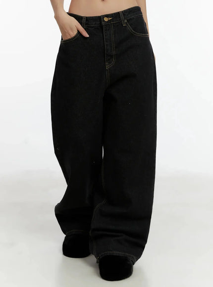 Noemi Wide Leg Stitch Jeans ID525