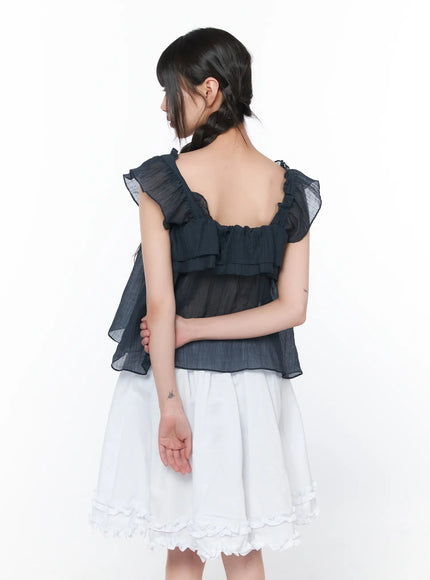 sheer-ruffle-sleeve-blouse-ca528