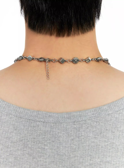 Street Dice Chain Necklace IO516