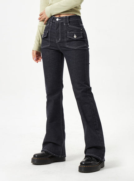 Pocket Bootcut Jeans CA320