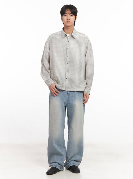 mens-loose-fit-checkered-collared-shirt-ia510