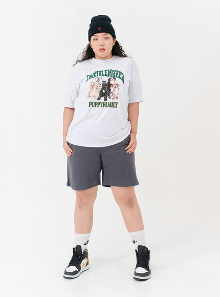 Plus Basic Bending Half Pants IG09