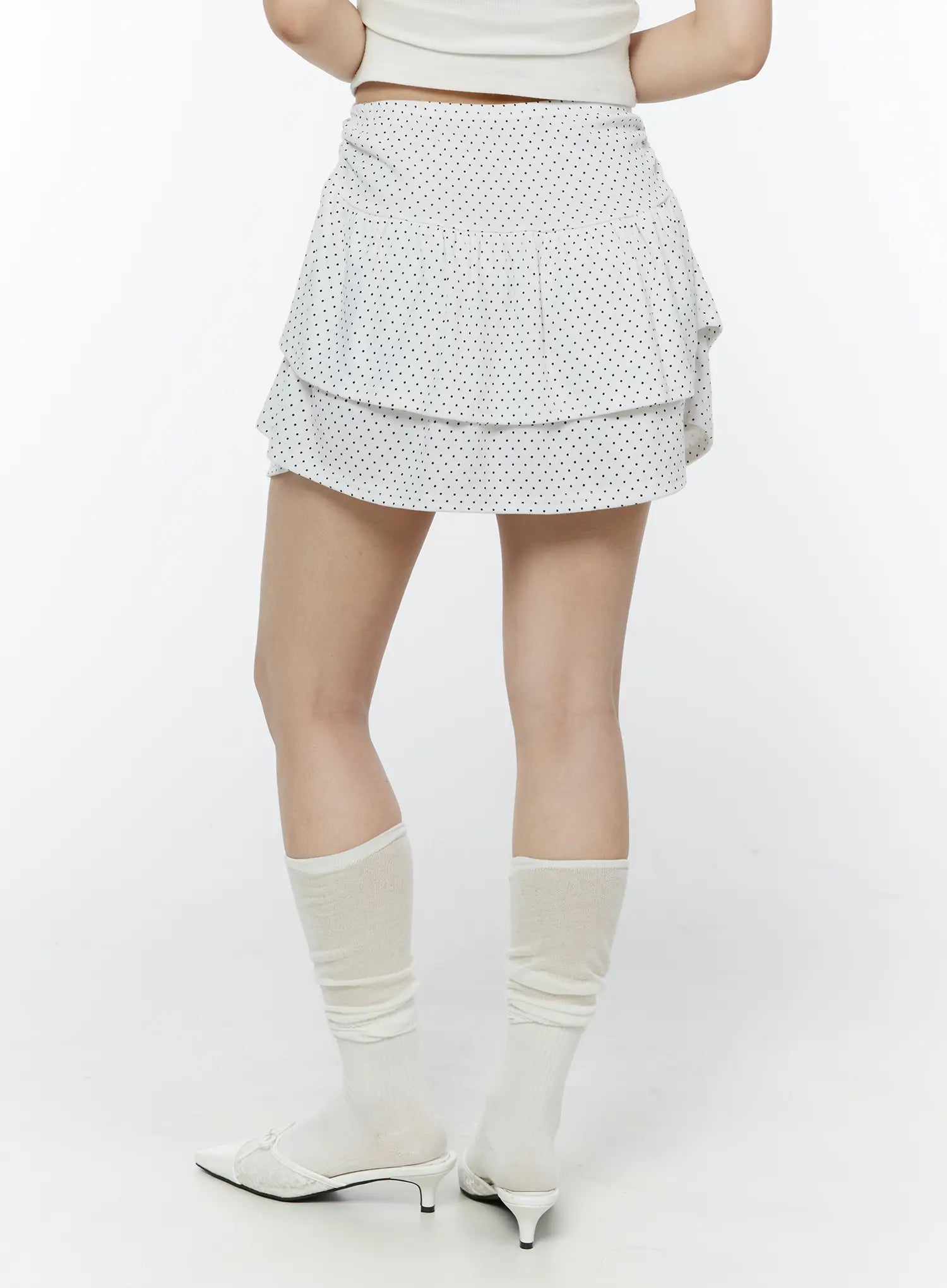 polka-dot-ruffle-mini-skirt-iy507