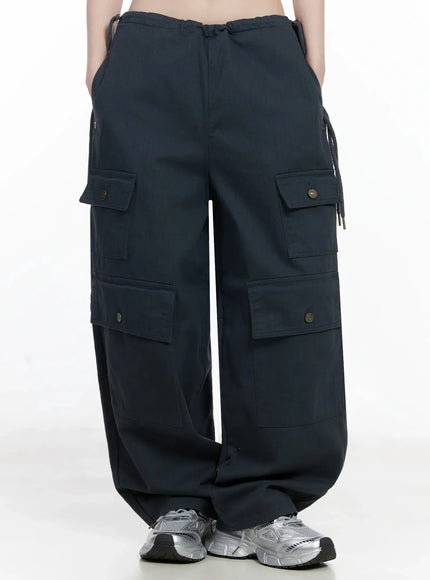 Wide Leg Cargo Pants IJ528