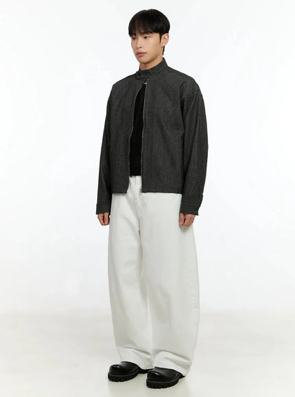 mens-striped-denim-band-collar-jacket-in525