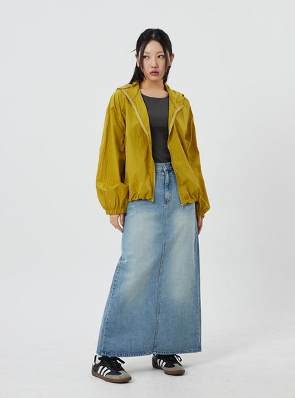 Denim Maxi Skirt CF324