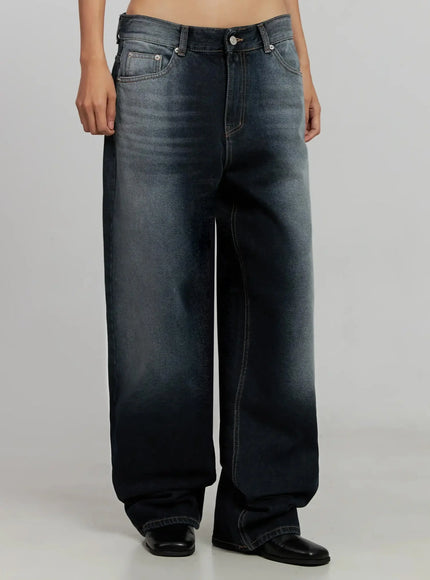 Chaya Washed Wide Jeans IJ505