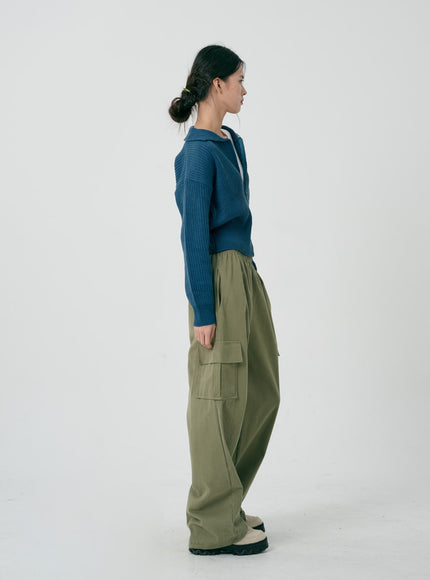 Cargo Wide Pants ID08
