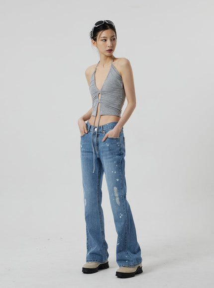 Low Rise Bootcut Jeans CF309