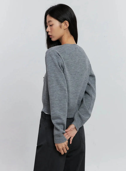 Classic Button-up Cardigan IS515