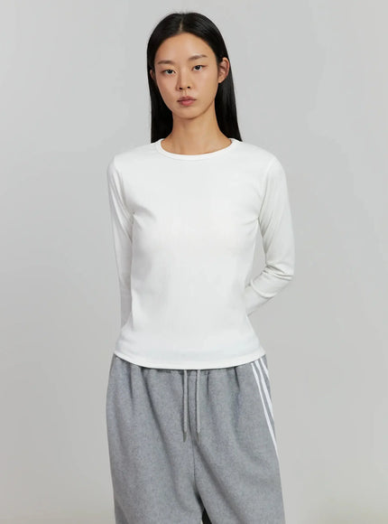 button-sleeve-ribbed-top-ij505