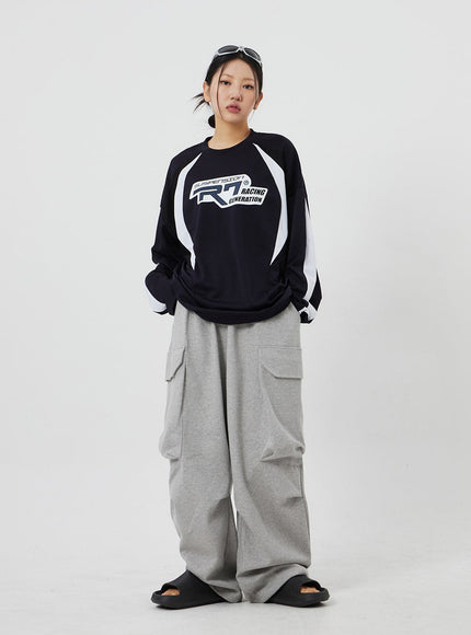Baggy Cargo Track Pants Unisex CF327