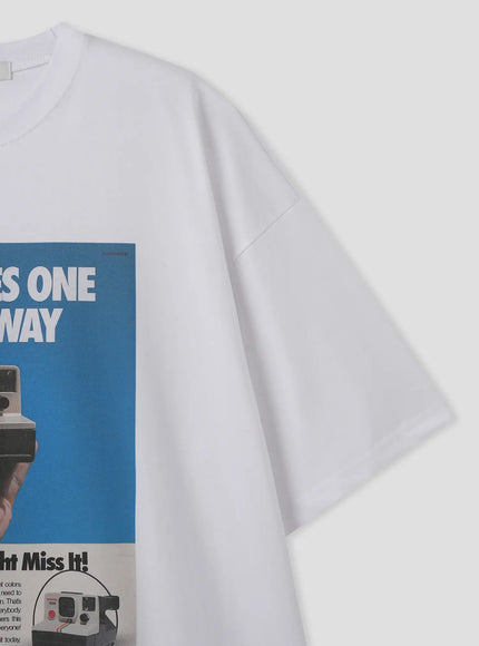 Polaroid Print Graphic T-Shirt IL516