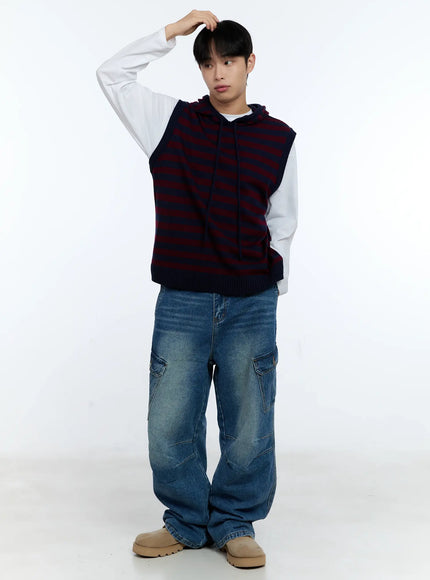 mens-striped-knit-sleeveless-hoodie-ig515