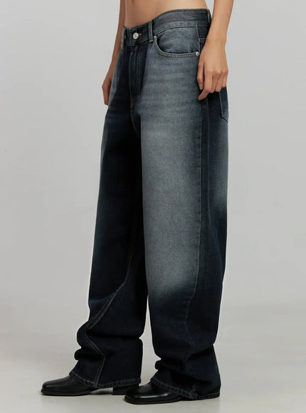 Chaya Washed Wide Jeans IJ505