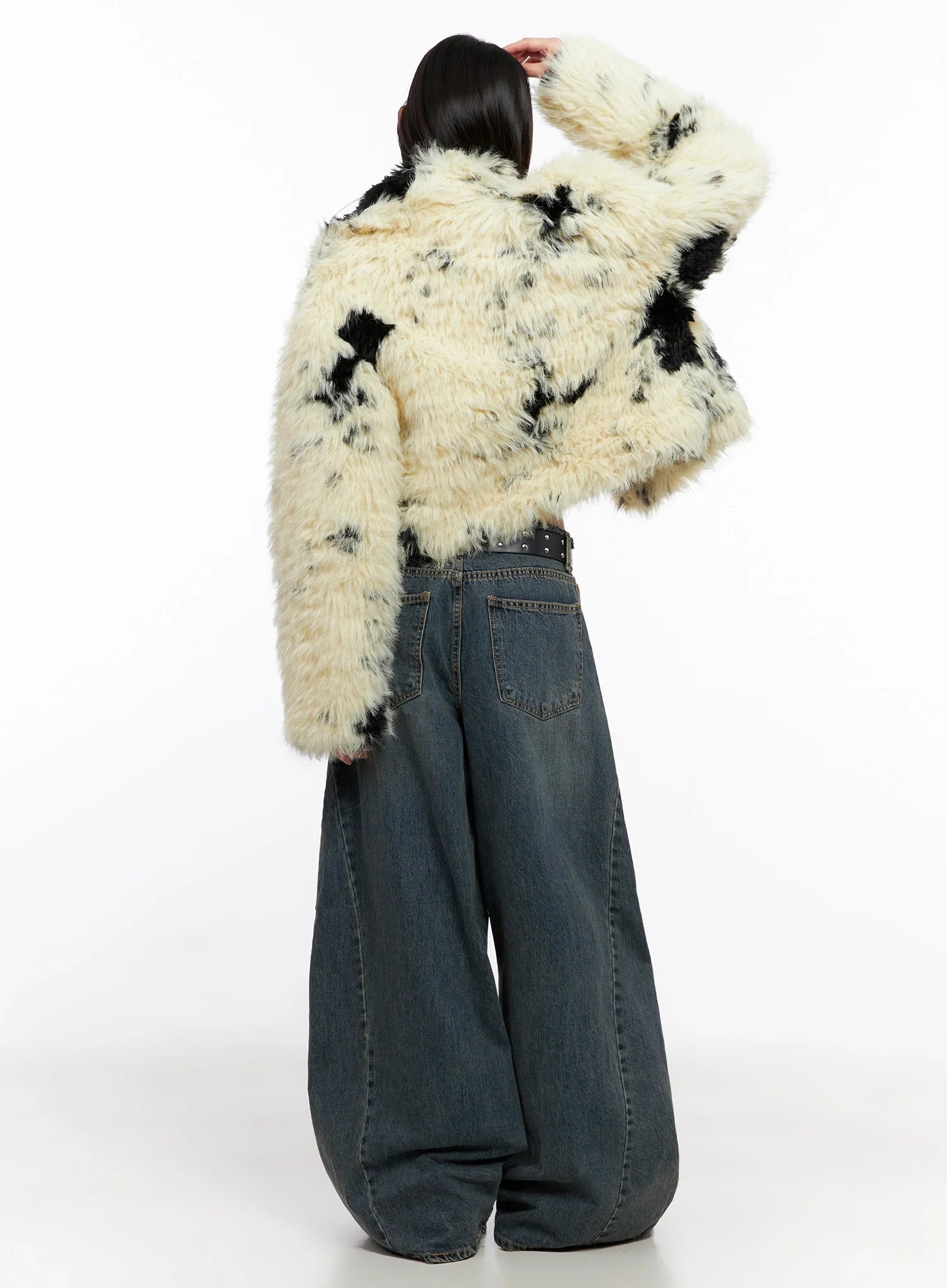 Light Merle Faux Fur Jacket IN503