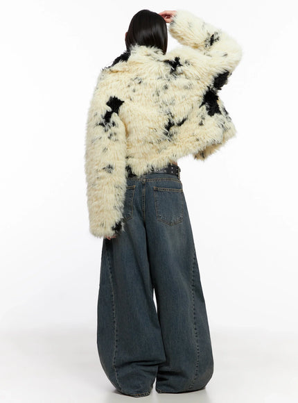 Light Merle Faux Fur Jacket IN503
