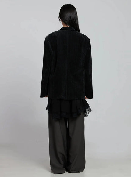 Classic Velvet Oversized Blazer IM520