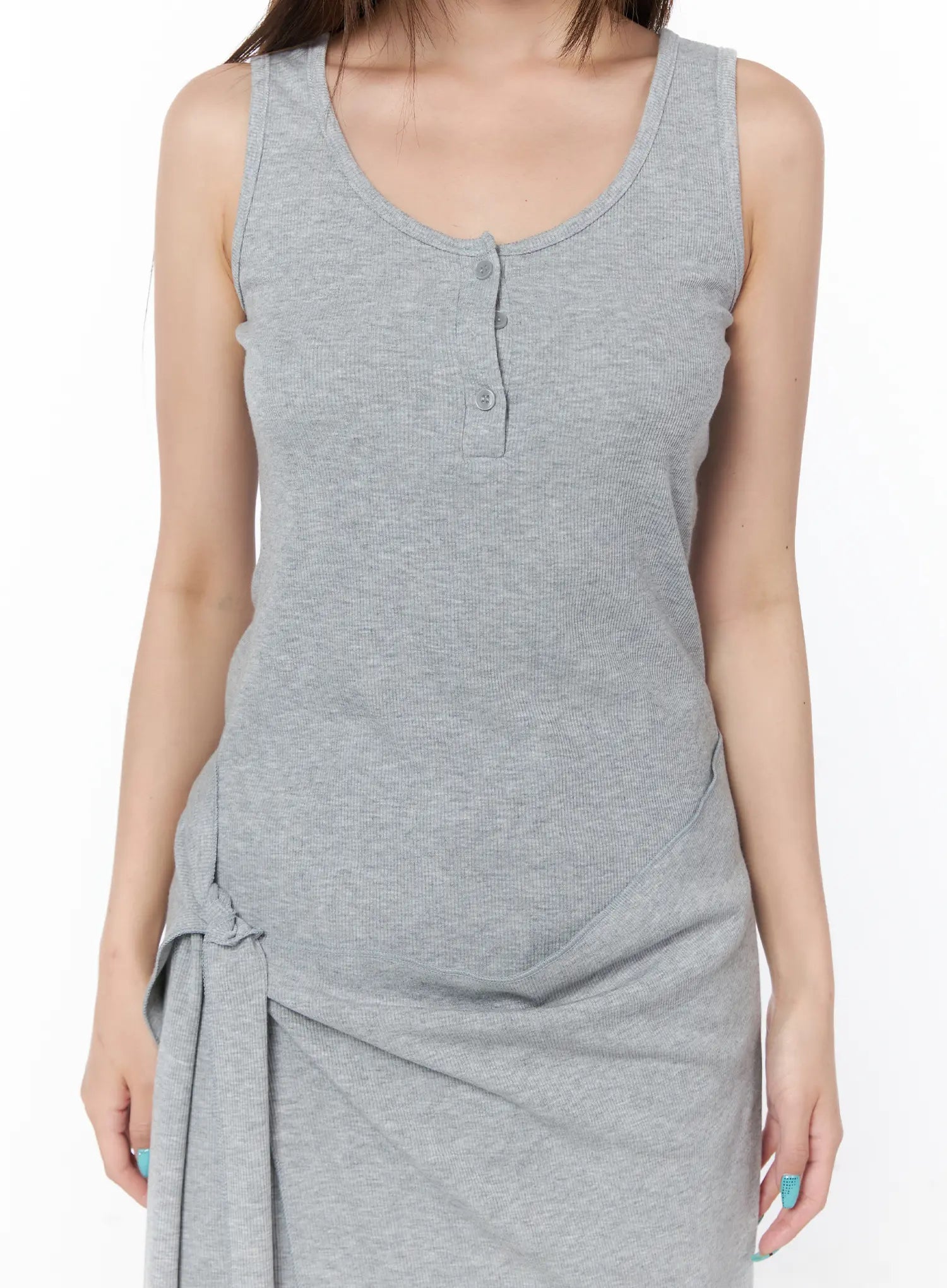 casual-sleeveless-wrap-midi-dress-set-cy529
