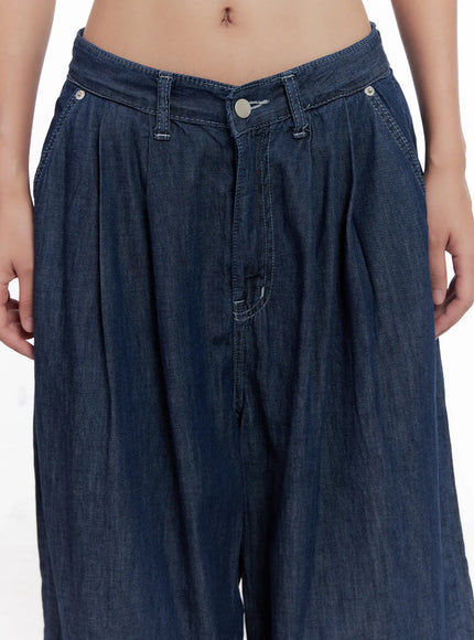 Sophia Raw-Wash Wide Jeans CL518