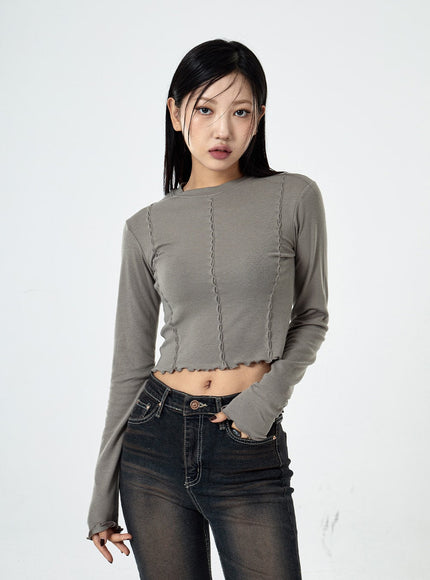 Basic Washed Bootcut Jeans CS07