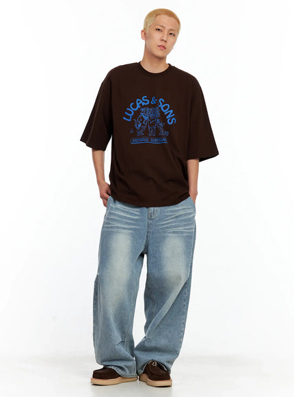 Men's Lucas Graphic Oversized Tee IL514