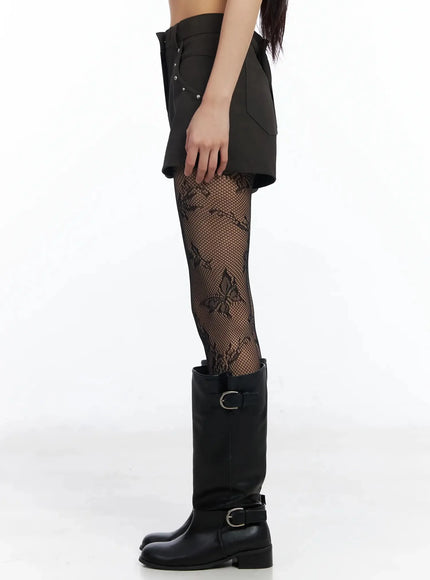 Studded Leather Shorts IM530