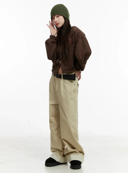 check-numbered-zip-up-hoodie-ij521