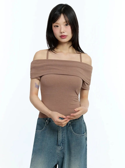 shirred-off-shoulder-short-sleeve-tee-iu525