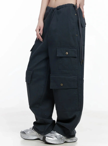 Wide Leg Cargo Pants IJ528