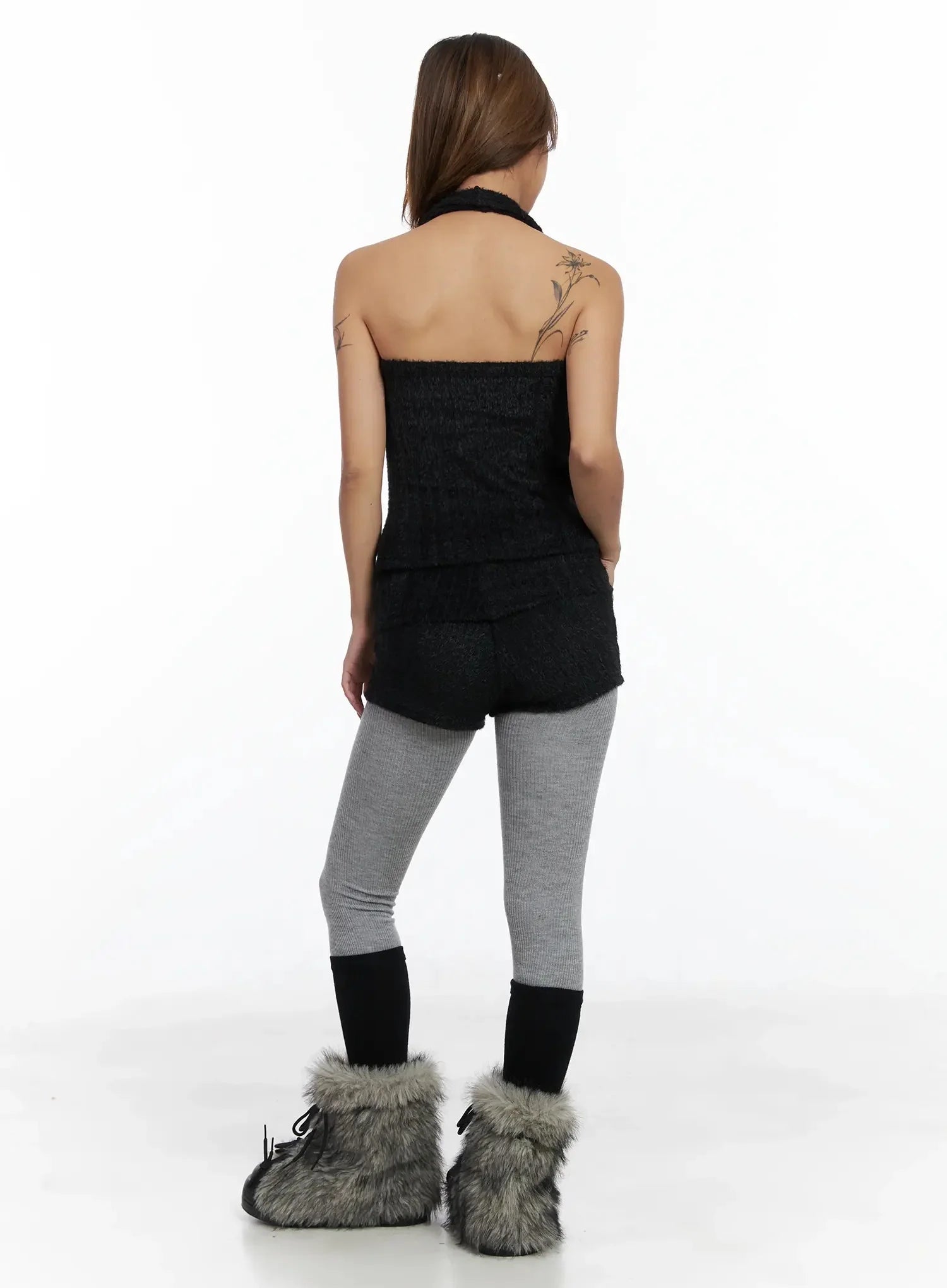 Textured Knit Turtleneck Top IN528