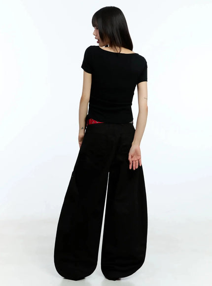 ribbon-detail-baggy-pants-iu523