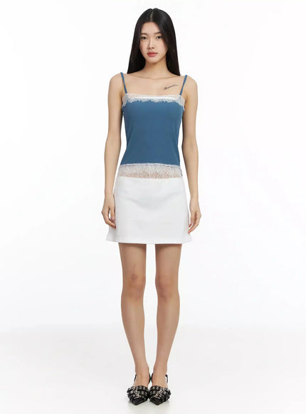 Elegant Lace Detail Cami Top IA508