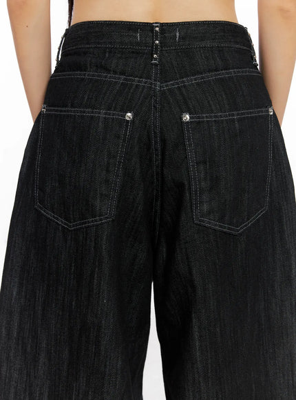 Miles Rhinestone Barrel Jeans CS509