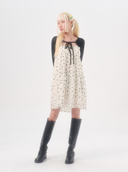 tiered-flower-mini-dress-il305