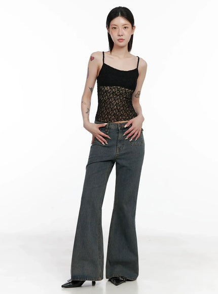 Rayne Washed Flared Jeans IS508