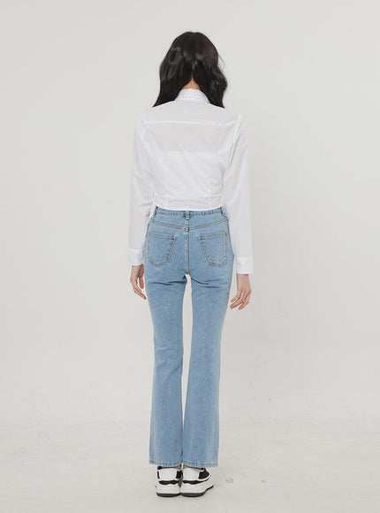 Ripped Bootcut Jeans BF306