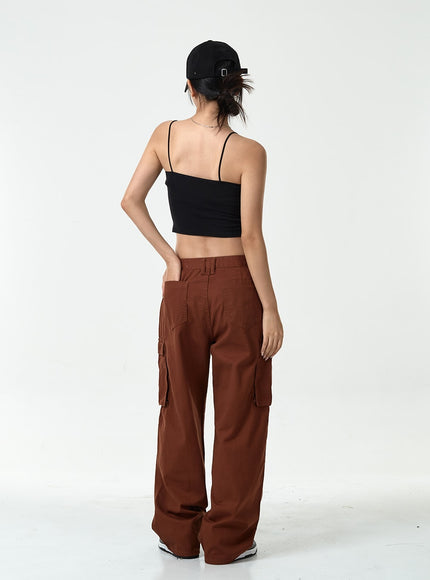 Thin Strap Top With Cups Inside CG10