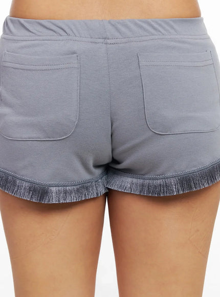Fringe Trim Shorts IY501